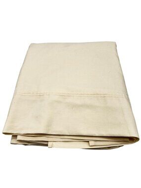 JCP Home Full Size Matrimonal Ivory Flat Sheet Bedding Modern Bedroom Classic